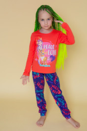 синий+коралл