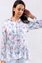 белый/цветы