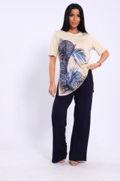 бежевый+синий