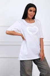 белый с белым сердцем