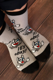 серый, джинс