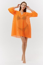 оранжевый неон (мелкая сетка)