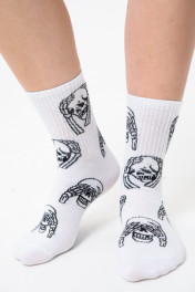 белый, джинс, черный, оранжевый