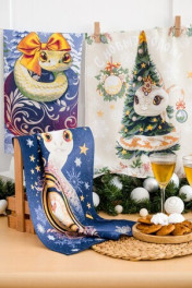 синий/бежевый