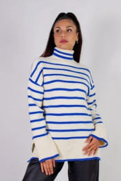 молочный+синяя полоса