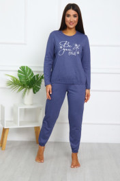 синий меланж/индиго