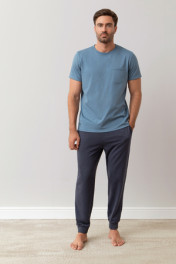 серо-голубой/синий меланж