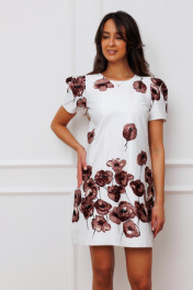 белый+коричневый