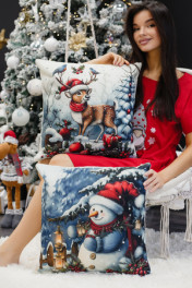 ОленьШапкаСнеговик