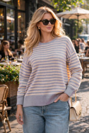 серо-голубой/молочный/кремовый