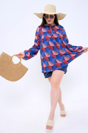 розовый/синий