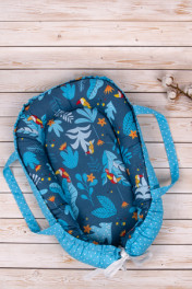 Тропические птички синий