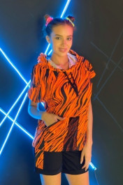 черный+оранжевый