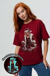 бордовый+диско снегурочка