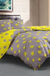 желтые цветы на сером