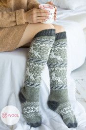 олени,серый