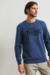 синий меланж