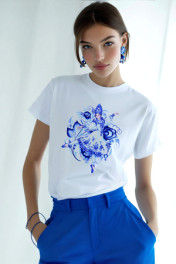 белая+девушка Гжель