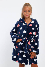 сердечки на синем