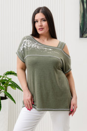 хаки меланж