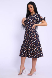 темно-синий в горох