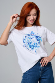 белая+девушка Гжель