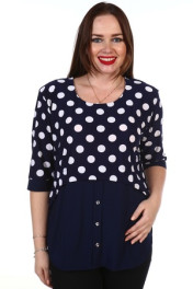 крупный горох+синий низ