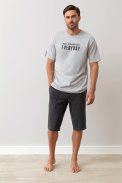 серый меланж/темно-серый меланж