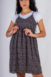 черный+мелкие светлые цветы