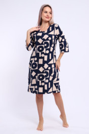 синий/бежевый