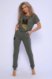 хаки-меланж