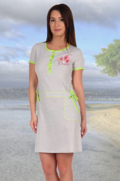 серый меланж+зеленый