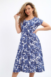 синий/белый