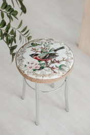 бежевый/птичка