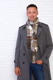 коричневый/клетка