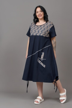 Платье П-02 орнамент ГИГАНТ домашнее больших размеров