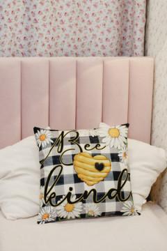 Наволочка декоративная декоративная 2шт рогожка Гном и Цветок