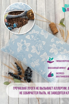 Подушка декоративная Bio-Line с лузгой гречихи PG40. 60