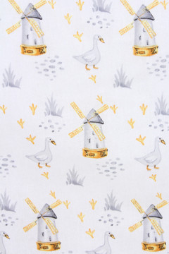 КПБ с простыней на резинке поплин арт. КПБП-ПР/гуси