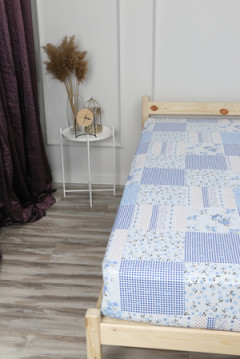 Простыня на резинке бязь 142г/м2 Пэчворк-1