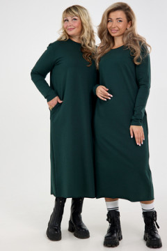 Платье футер-длинное