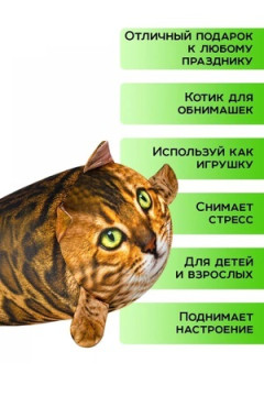 Игрушка-антистресс Кот Рыжик