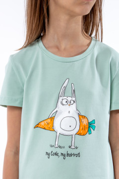 Пижама с шортами Кролик-морковка арт. ПД-009-055