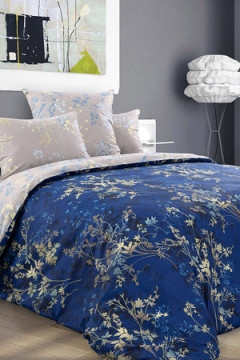 КПБ  Астерия 2сп с простыней на резинке  160*200*25, перкаль