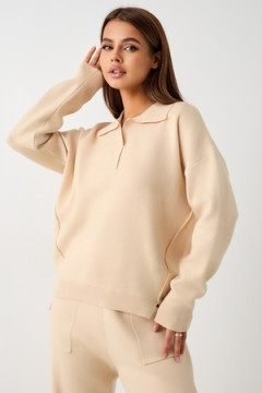 Костюм вязаный теплый с брюками и кофтой #4