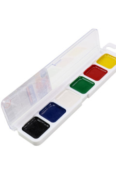 Краски акварельные медовые (КА-8555) 6 цв. п/к, б/к