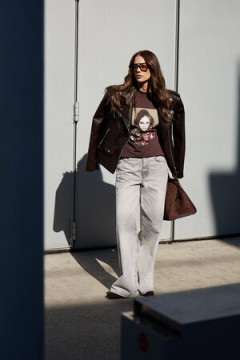 Лонгслив оверсайз с принтом