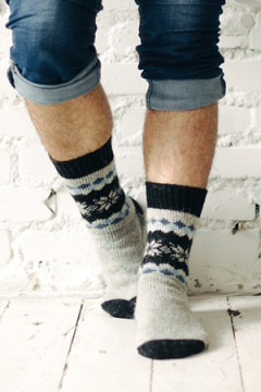 Носки шерстяные Снегопад