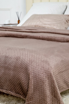 Плед велсофт Bio-Line, мягкий пушистый кубик