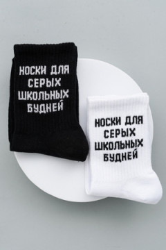 Детские носки стандарт Школьные будни (набор 2 пары)